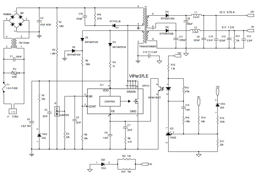 Schematic - STMicroelectronics STEVAL-ISA191V1 Evaluation Board